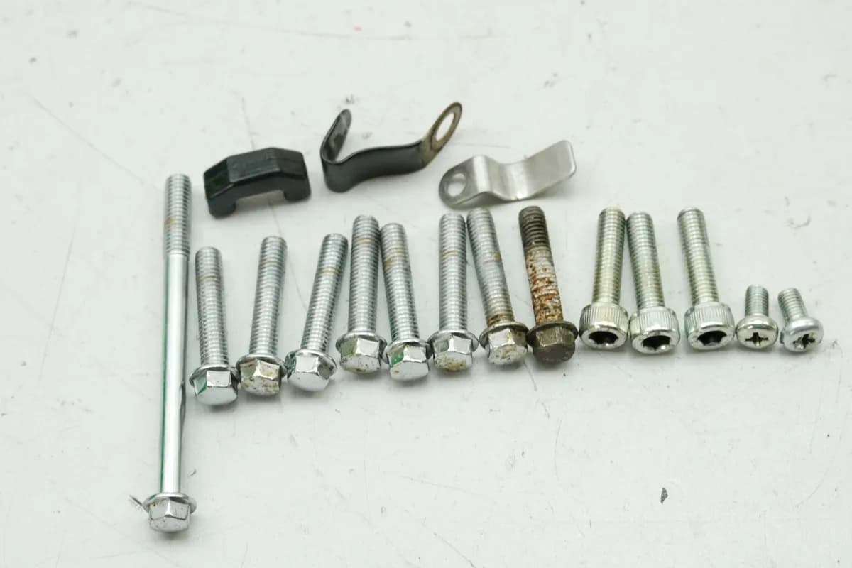 Kawasaki EL 252 EL 250 B Eliminator Schrauben Limadeckel Stator Motordeckel