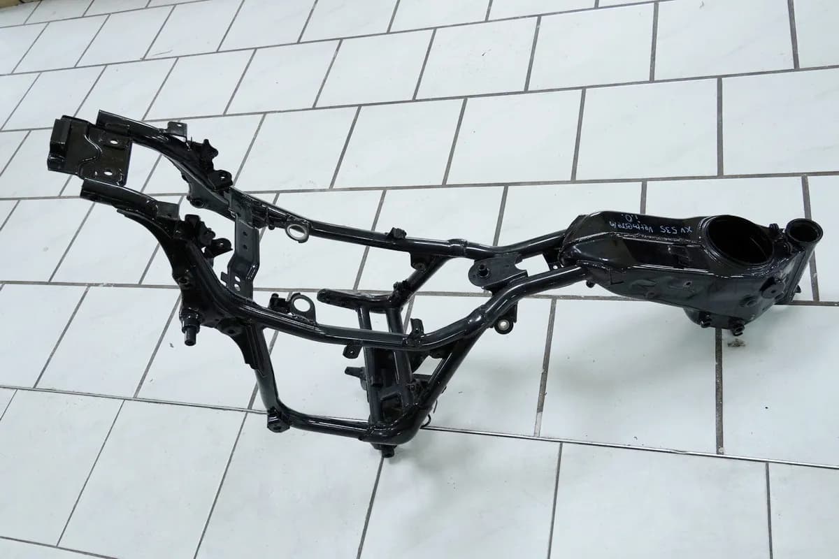 YAMAHA XV 535 VIRAGO 2YL RAHMEN & BRIEF FRAME - UNFALLFREI & VERMESSUNGSPROTOKOLL