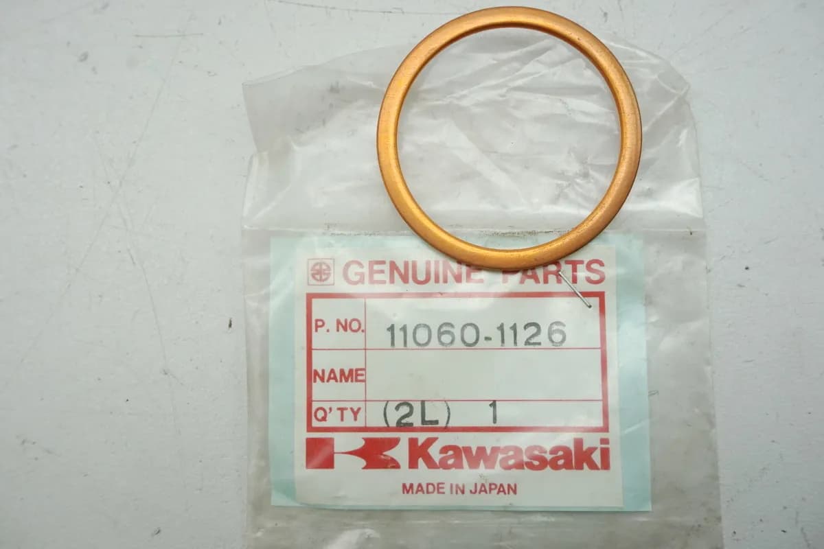 Kawasaki Dichtung Auspuff Krümmer original 11060-1126 KL KLR KFX KSF - NEU