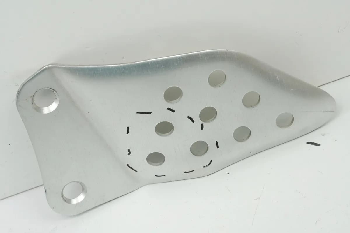 BUELL XB12S XB1 Lightning Fersenschutz Fahrer rechts Fersenschoner