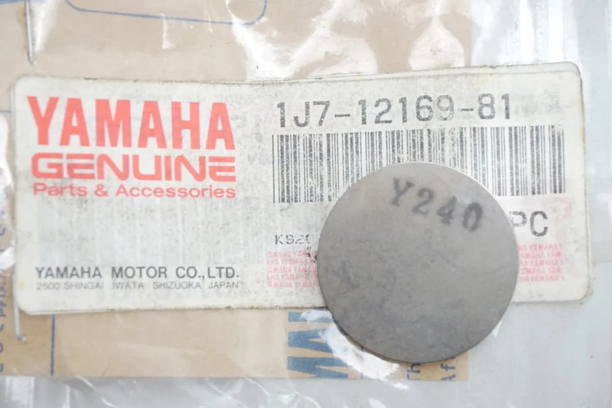 Yamaha Shim Ventil Einstellplättchen 240 original 1J7-12169-81 FZ XJ XS - NEU