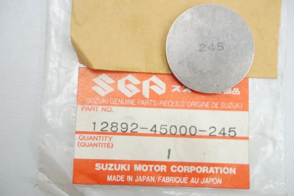 Suzuki Shim Ventil Einstellplättchen original 12892-45000-245 GS - NEU