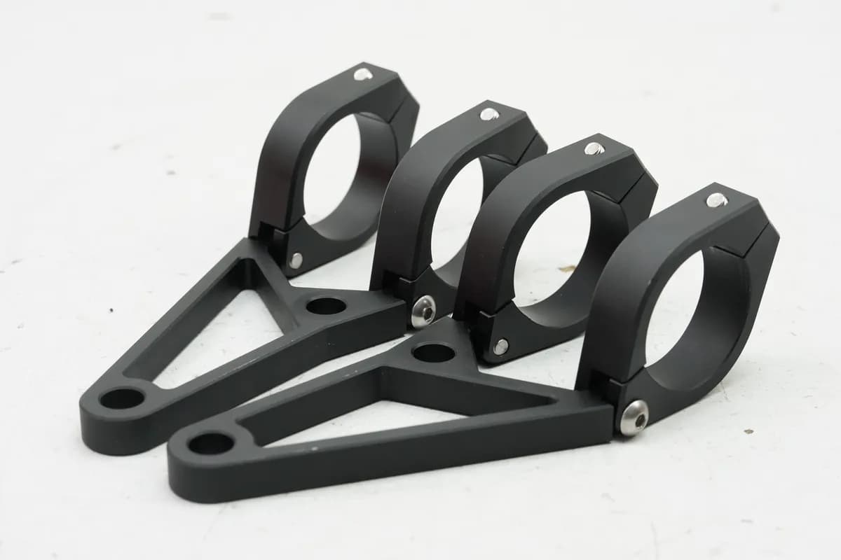 HONDA CB 500 PC32 Halter Scheinwerfer Lampe Blinker Klemmung 35-37 mm CNC Alu