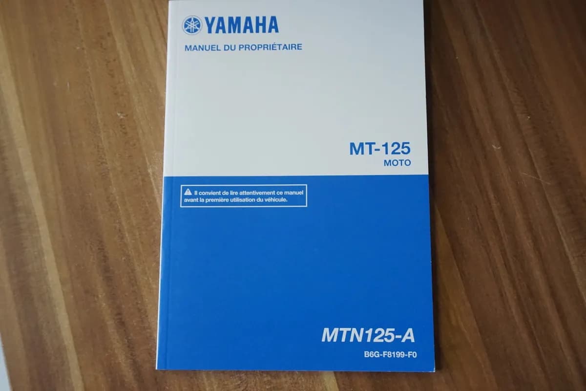 YAMAHA MT 125 A RE39 Bedienungsanleitung Handbuch Betriebsanleitung - französisch