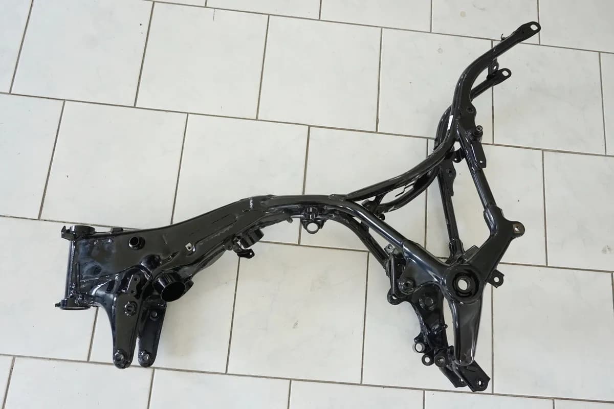 YAMAHA XV 750 4PW VIRAGO Rahmen & Brief Frame unfallfrei Vermessungsprotokoll