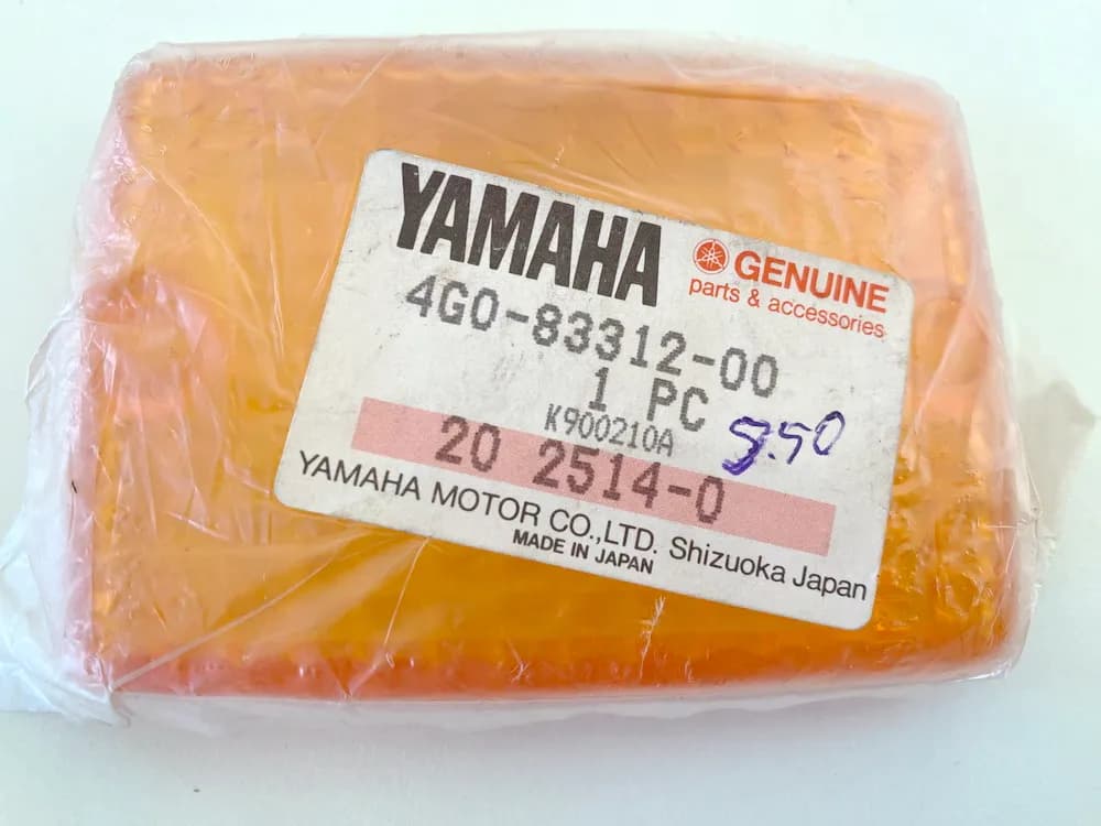 YAMAHA XS400 XJ550 original Blinkerglas Schutzglas Blinker - NEU