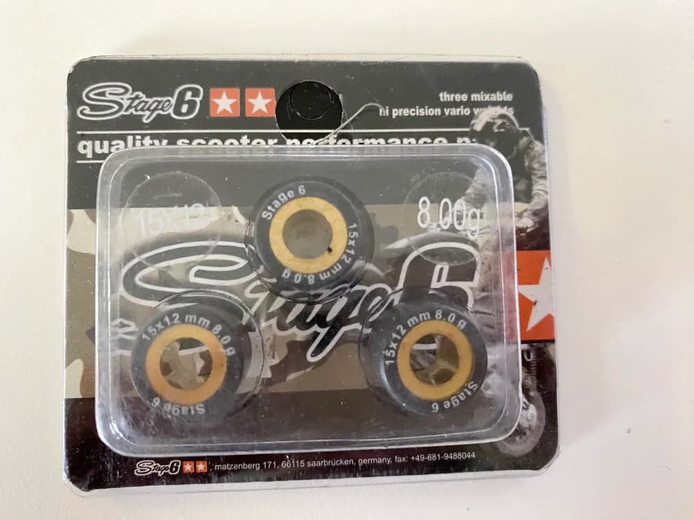 Stage 6 Variorollen Variomatikgewichte 3 Stück 15x12 8,00g S6-G150800 - NEU