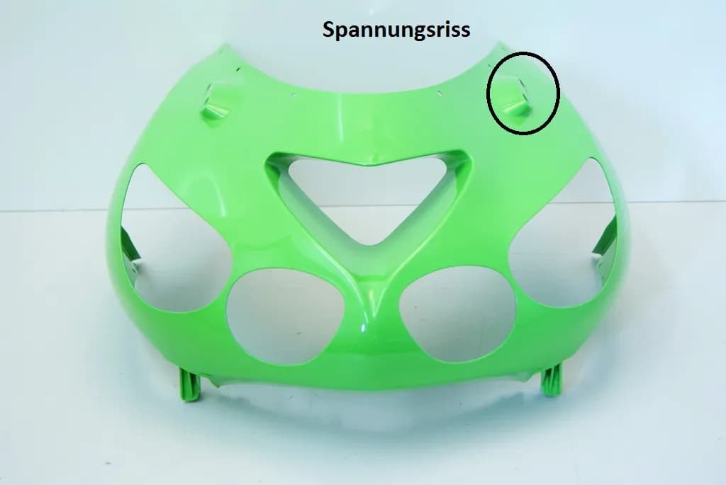 KAWASAKI ZZR 1400 B ZXT40A ABS FRONTVERKLEIDUNG KANZEL MASKE