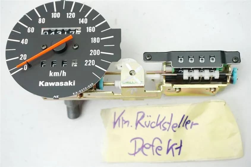 KAWASAKI GPZ 500 EX500DE TACHO EINSATZ COCKPIT SPEEDOMETER - 4317 KM