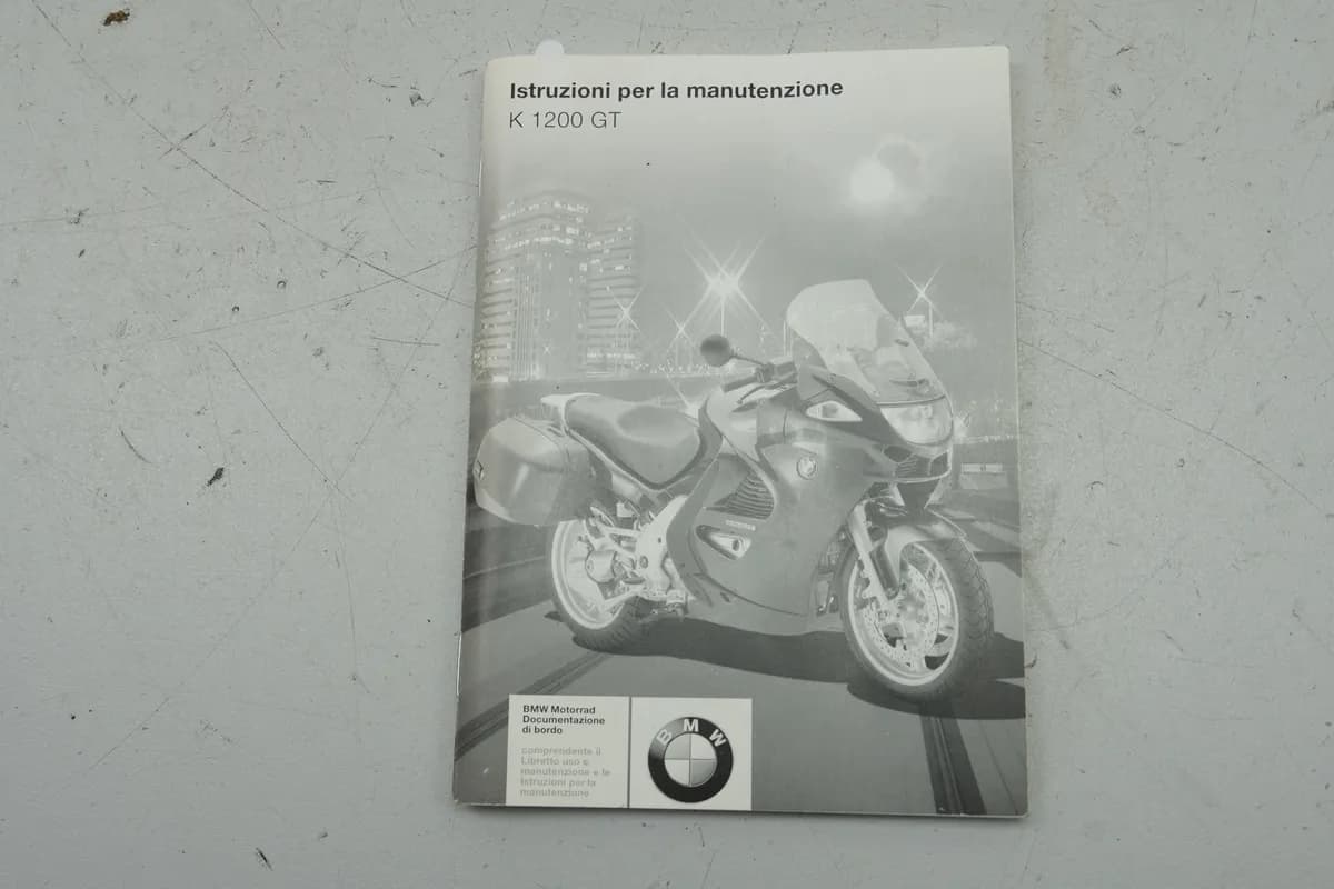 BMW K 1200 GT K12 Instruzioni per la manutenzione Wartungsbuch - italienisch