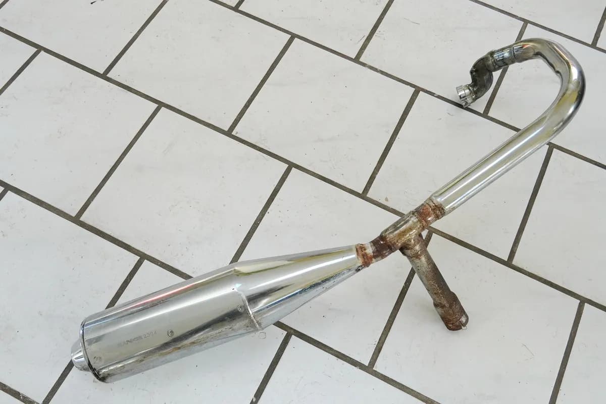 KAWASAKI EN 500 EN 500A Auspuff rechts Schalldämpfer Krümmer Auspuffanlage