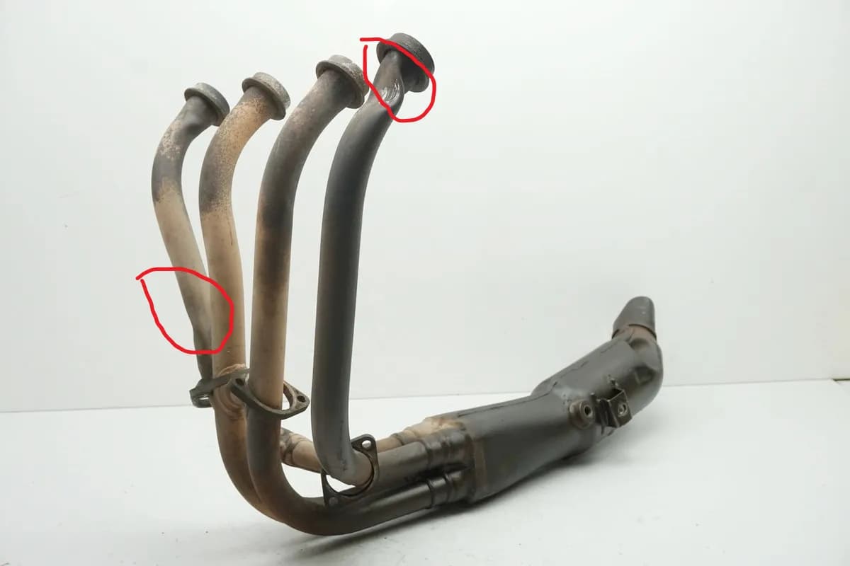 SUZUKI GSX 650 F WVCJ ABS BANDIT Krümmer Auspuffkrümmer Kat Exhaust