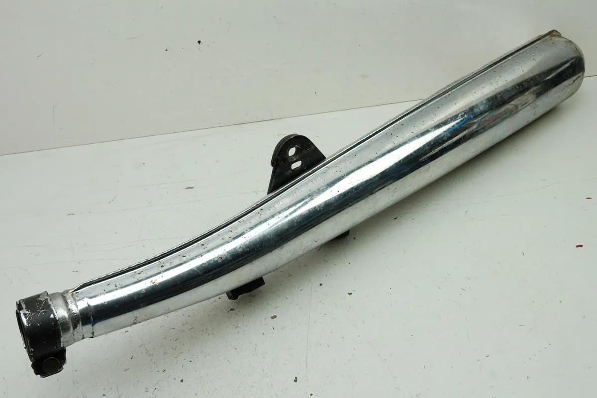 HONDA CB 250 G CB250G Auspuff links Schalldämpfer Endschalldämpfer 74-77