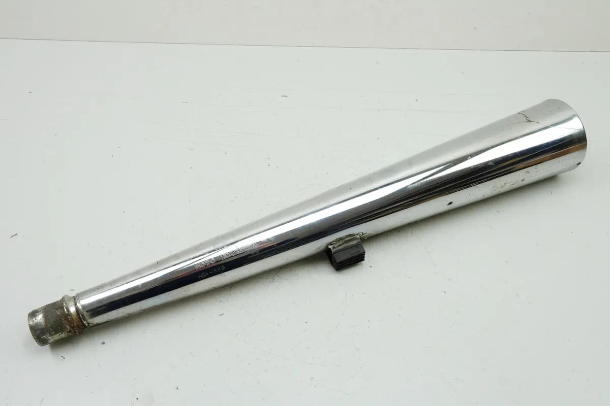 HONDA CB 450 N PC14 Auspuff links Schalldämpfer Exhaust Muffler
