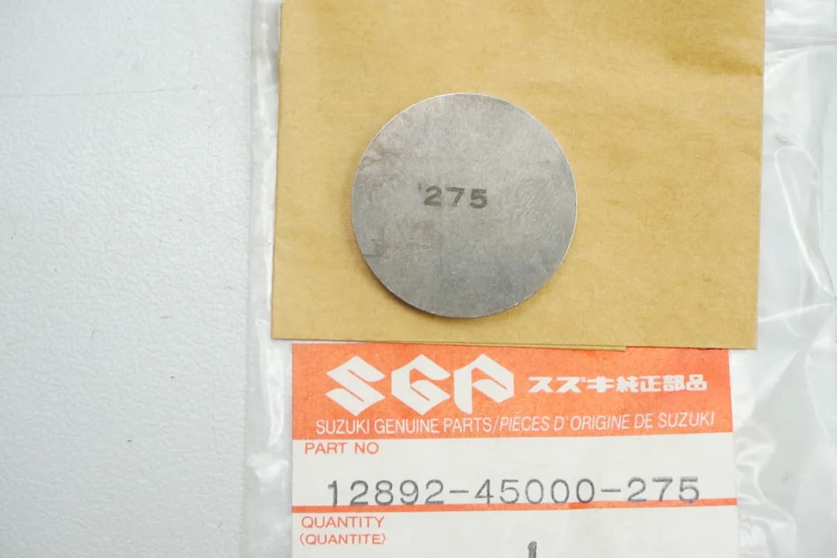 Suzuki Shim Ventil Einstellplättchen original 12892-45000-275 GS - NEU