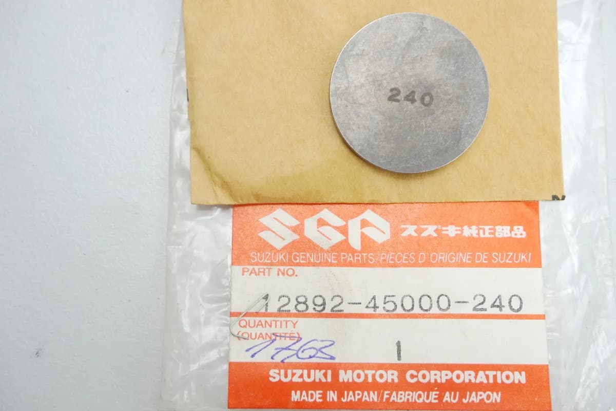 Suzuki Shim Ventil Einstellplättchen original 12892-45000-240 GS - NEU
