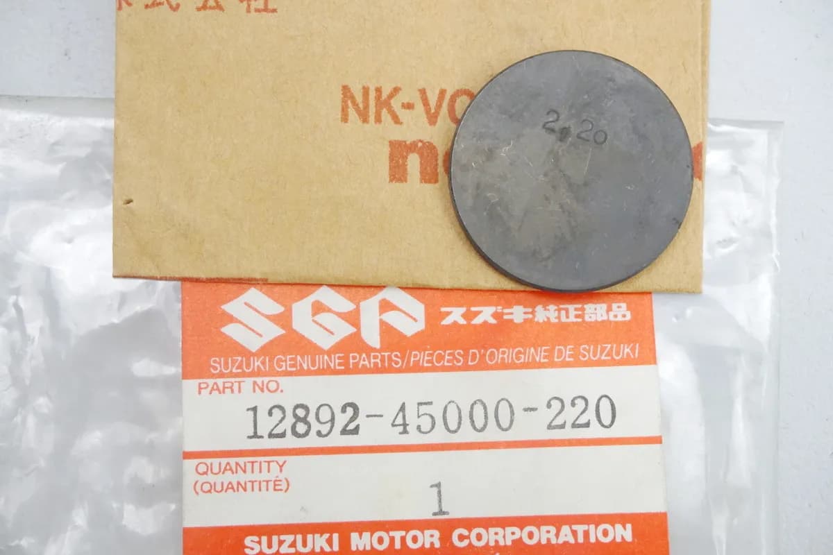 Suzuki Shim Ventil Einstellplättchen original 12892-45000-220 GS - NEU