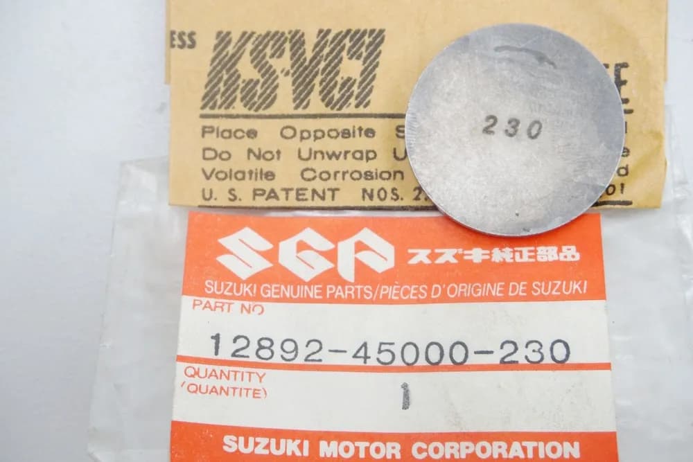 Suzuki Shim Ventil Einstellplättchen original 12892-45000-230 GS - NEU