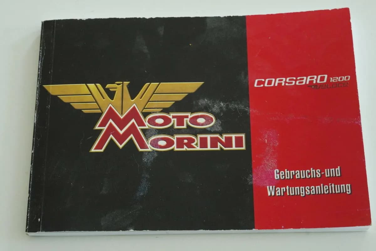 MOTO MORINI CORSARO 1200 Bedienungsanleitung Handbuch Wartungsanleitung