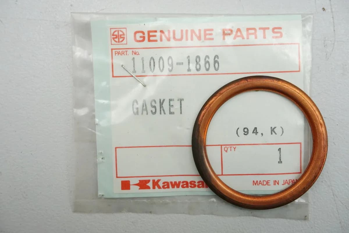 Kawasaki Dichtung Auspuff Krümmer original 11009-1866 BN EL GPZ GT ZR ZZR - NEU