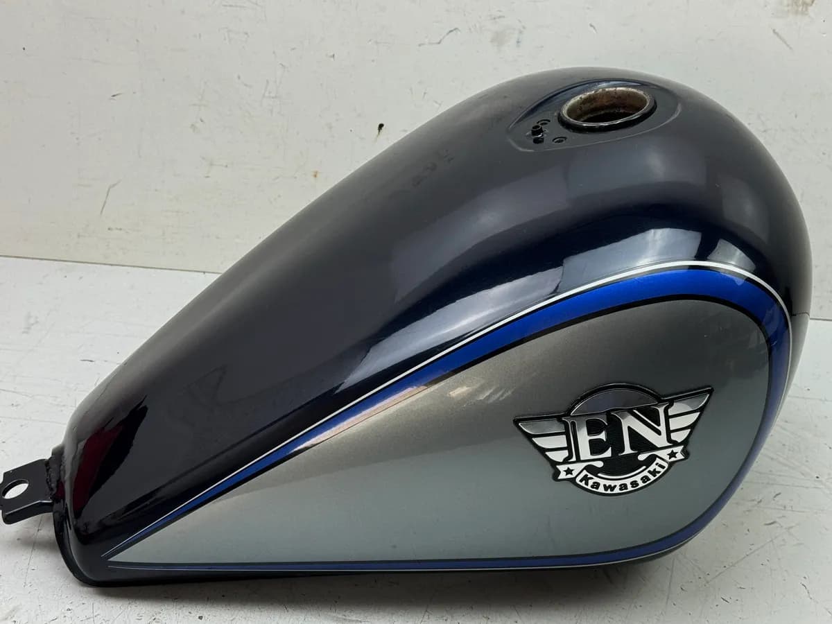 KAWASAKI EN 500 EN 500 A B Tank Benzintank Kraftstofftank Sprittank blau Emblem