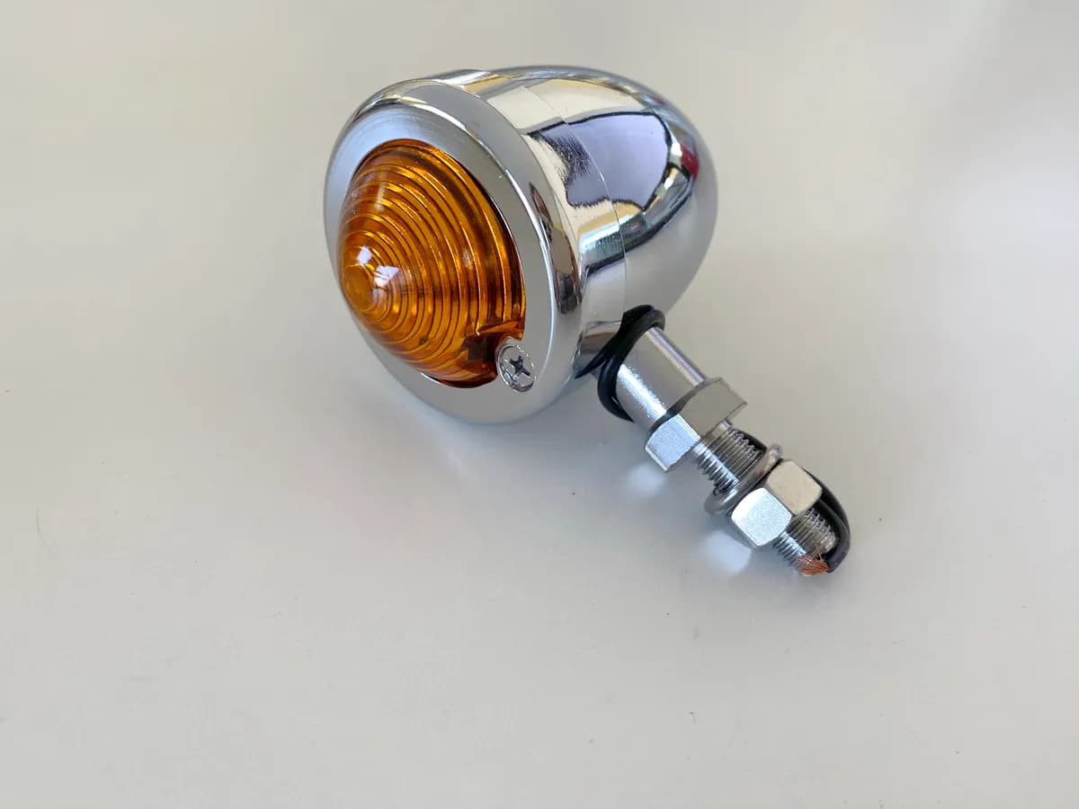 Blinker rund Highway Hawk H68-4971 Custom Blinker Bulletlite Long Stem - NEU