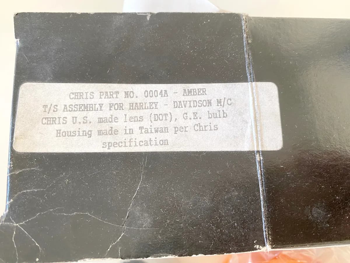 Blinker vorn Chris Products No. 0004A für Harley Davidson - NEU