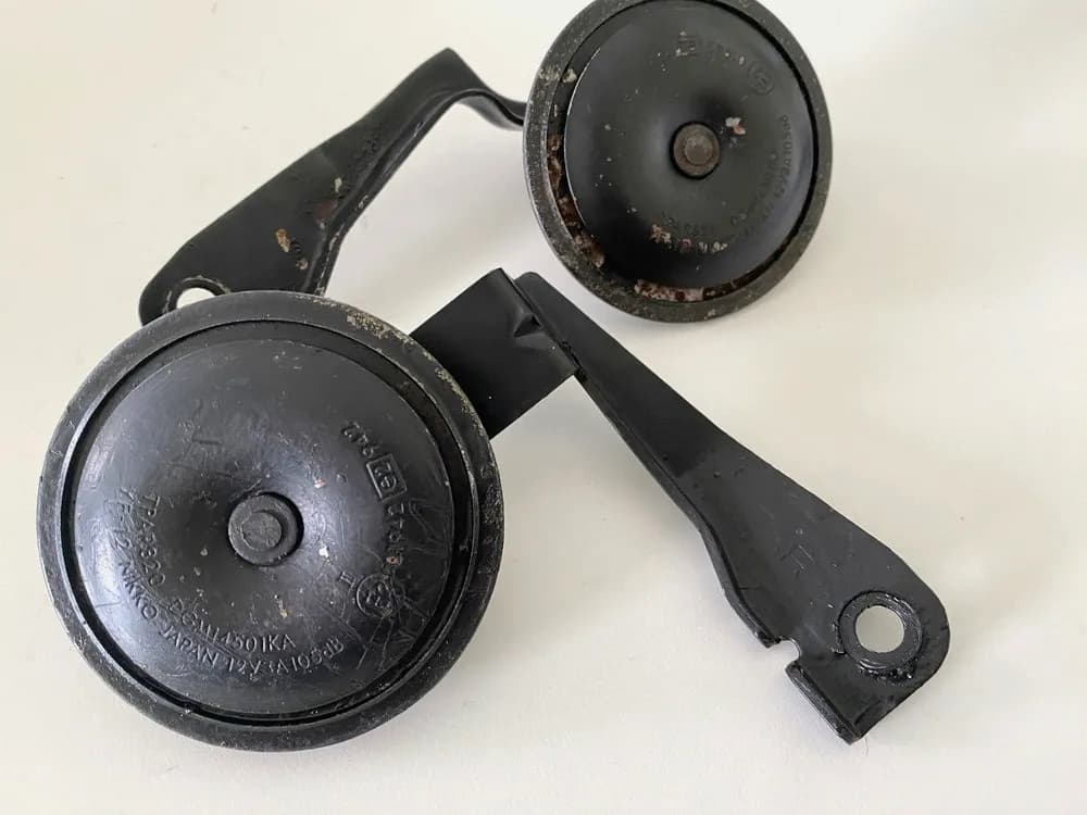 KAWASAKI ZZR 1100 D ZXT10D G Hupe Horn Signalhorn Hupen 2 Stück