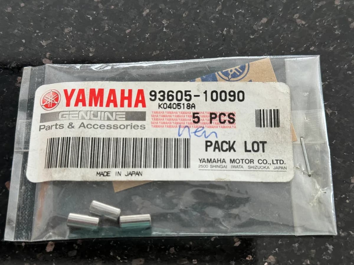 YAMAHA MT SR TT XV XT YFM original Passstift Stift Kurbelwelle Pin 3 Stück - NEU