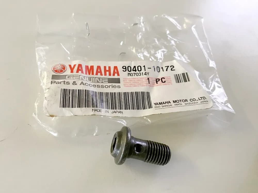 YAMAHA FJR MT WR XTZ YZ YZF original Hohlschraube Verbindungsbolzen Schraube NEU