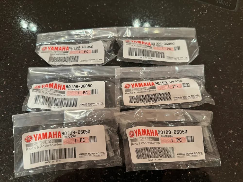 YAMAHA XV XVS original Schrauben Bremsscheibe Satz 6 Stück - NEU