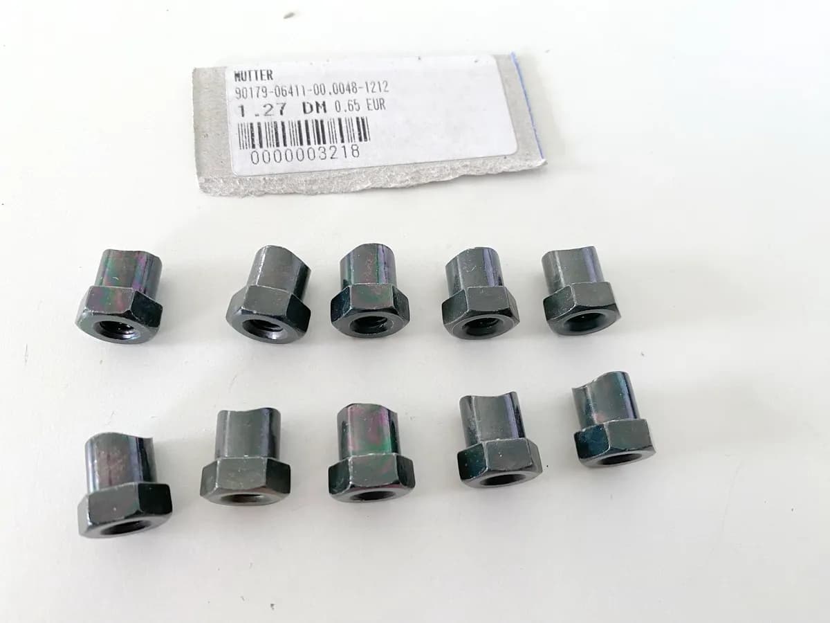 YAMAHA CW PW XV XVS YP original Mutter Flügelmutter Bremsgestänge 10 Stück NEU