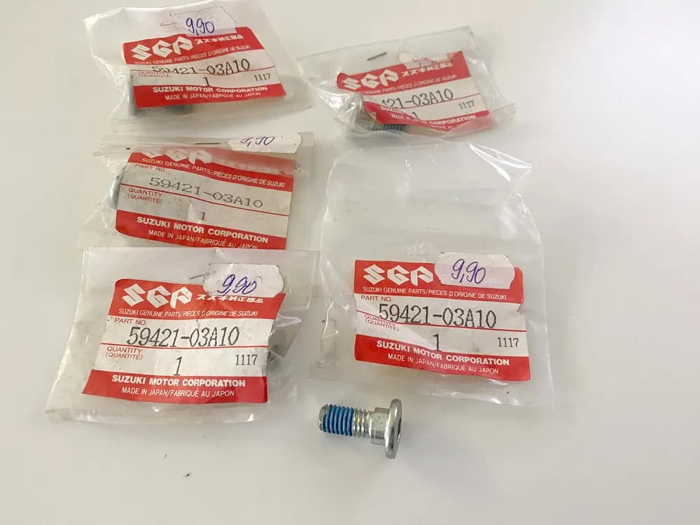 Suzuki AN DR original Schraube Bremsscheibe Schrauben Satz 5 Stück - NEU