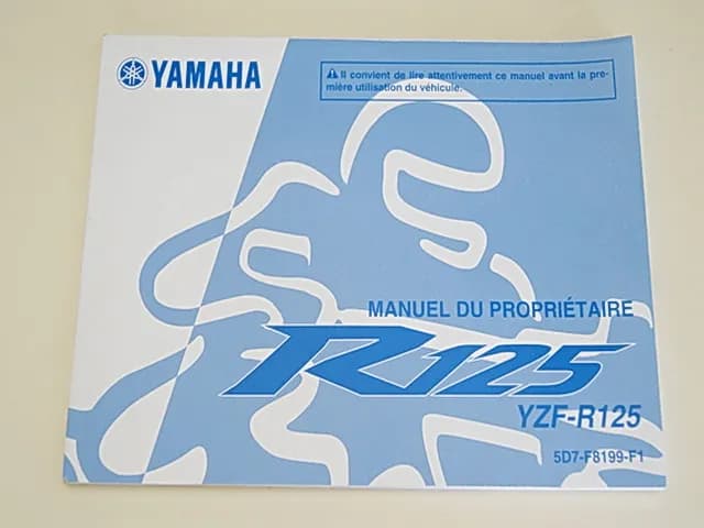 YAMAHA YZF-R 125 RE06 BEDIENUNGSANLEITUNG HANDBUCH MANUEL DU PROPRIETAIRE
