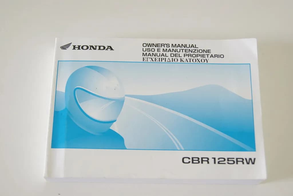 HONDA CBR 125 R JC39 BEDIENUNGSANLEITUNG HANDBUCH - ENGLISCH