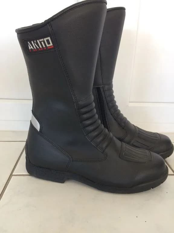 AKITO MOTORRADSTIEFEL SCHWARZ GRÖßE 39