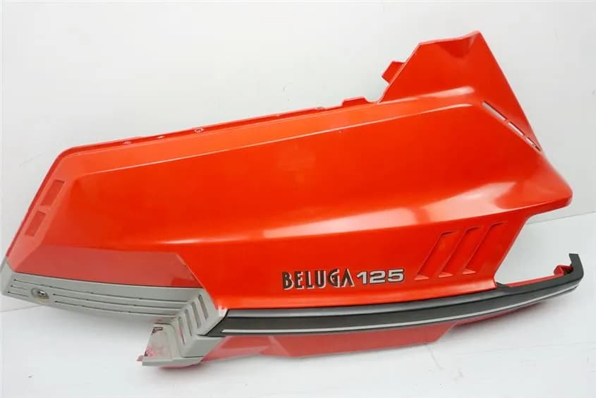 YAMAHA XC 125 3TE BELUGA VERKLEIDUNG HECK LINKS ABDECKUNG COVER SEITENDECKEL