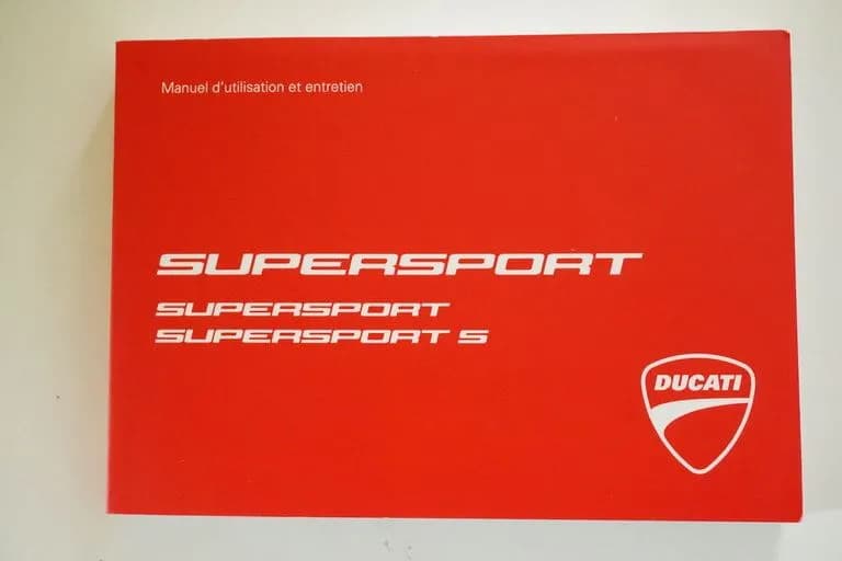 DUCATI SUPERSPORT 939 FAHRERHANDBUCH HANDBUCH BETRIEBSANLEITUNG - FRANZÖSISCH