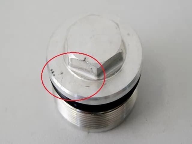 KAWASAKI ER-6 F EX650A GABELVERSCHLUß GABEL SCHRAUBE